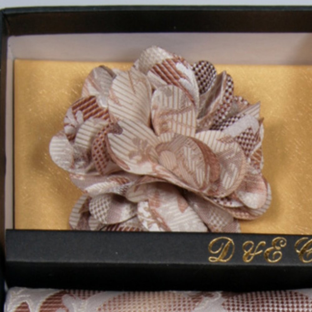 Daniel Ellissa Brown White Bow & Neck Tie 6 Set - Picture 3 of 6